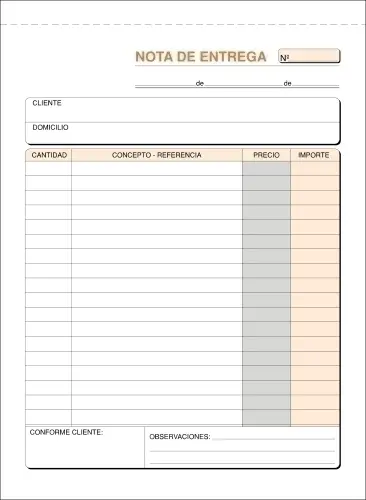 TALONARIO ENTREGAS 4º NATURAL LOAN