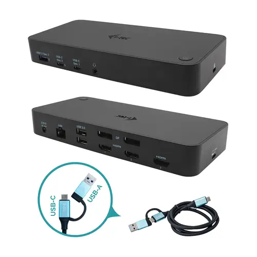 USB 3.0 / USB-C / Thunderbolt, 3x 4K Docking Station + Power Delivery 100W - Imagen 1