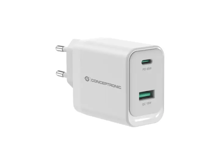 ALTHEA20W45 cargador de dispositivo móvil Universal Blanco Corriente alterna Carga rápida Interior