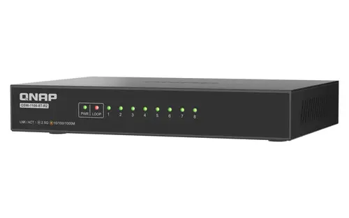 QSW-1108-8T-R2 switch No administrado 2.5G Ethernet (100/1000/2500) Escritorio Negro - Imagen 9