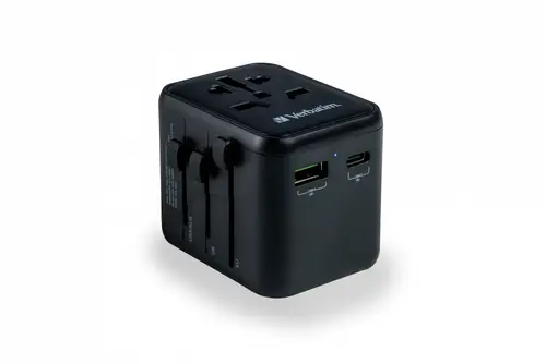 49544 adaptador de enchufe eléctrico Universal Negro - Imagen 6