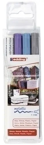 ROTUL.EDDING  751 B/3 (plata, azul y vio