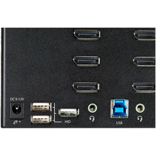 Switch Conmutador KVM de 2 Puertos DisplayPort 1.2 para 4 Monitores - DP HDR UHD 4K de 60Hz - Hub Ladrón de 2 Puertos USB 3.0 (5Gbps) - 4 Puertos USB 2.0 HID - Audio - Hotkeys - Imagen 7