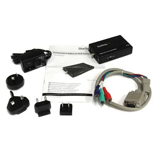 Adaptador Conversor de S-Video - Video Compuesto y por Componentes RCA a VGA - Imagen 5