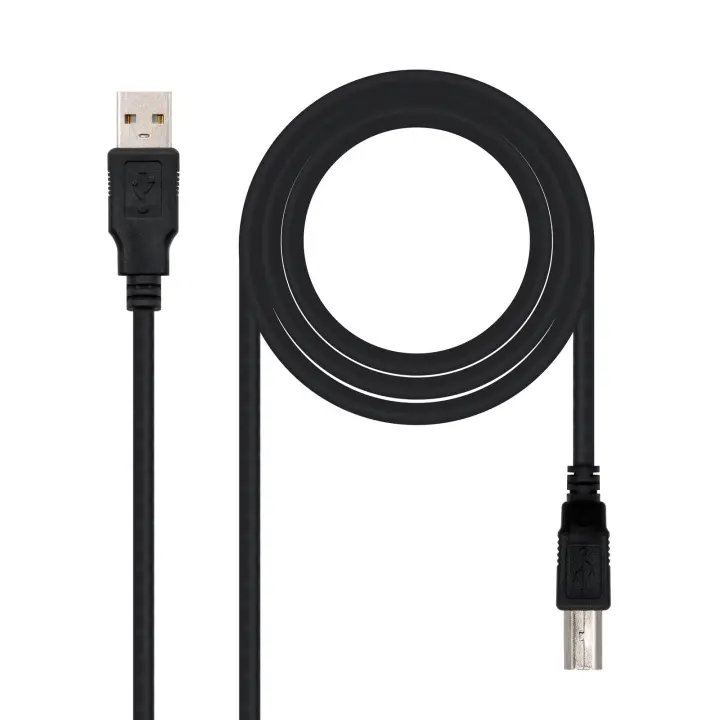 CABLE USB 2.0 IMPRESORA, TIPO A/M-B/M, NEGRO, 4.5 M