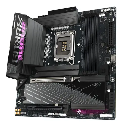 B860M AORUS ELITE WIFI6E Placa base - CPUs Intel Core Ultra, VRM de 12+1+2+1 fases, hasta 9200MHz DDR5, 1xPCIe 5.0 + 2xPCIe 4.0 M.2, LAN 2,5 GbE, WIFI 6E, Thunderbolt - Imagen 4