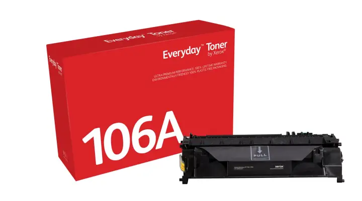 Everyday El tóner Everyday Negro de Xerox es compatible con HP 106A (W1106A), Capacidad estándar