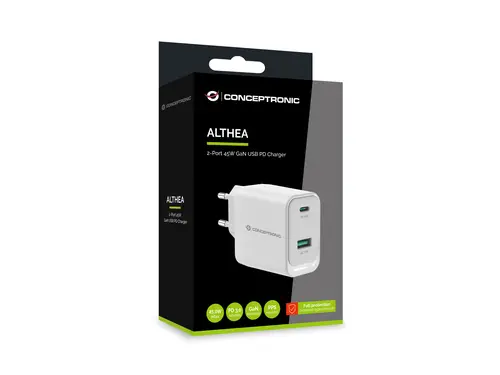ALTHEA20W45 cargador de dispositivo móvil Universal Blanco Corriente alterna Carga rápida Interior - Imagen 5