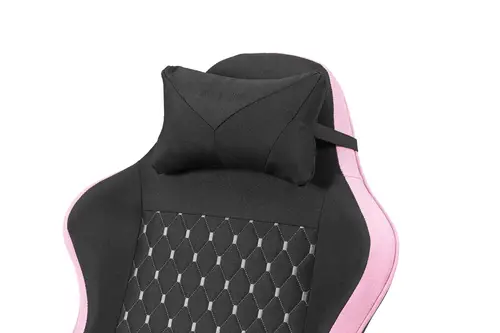 MGC-X Fabric Silla para videojuegos de PC Asiento acolchado Negro, Rosa - Imagen 9