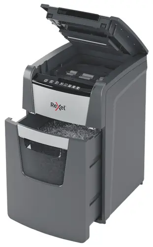 Optimum AutoFeed+ 130X triturador de papel Corte cruzado 55 dB 22 cm Negro, Plata - Imagen 4