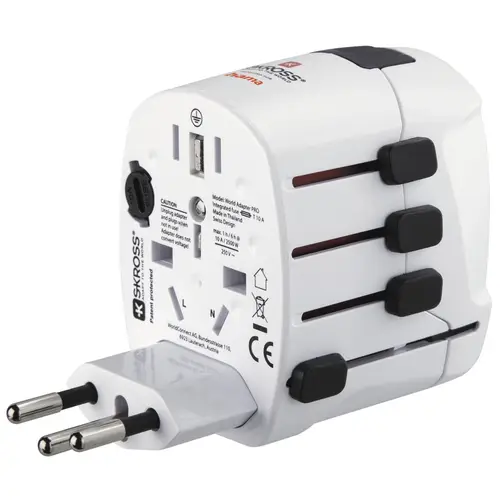 World Travel Pro adaptador de enchufe eléctrico Universal Blanco - Imagen 11