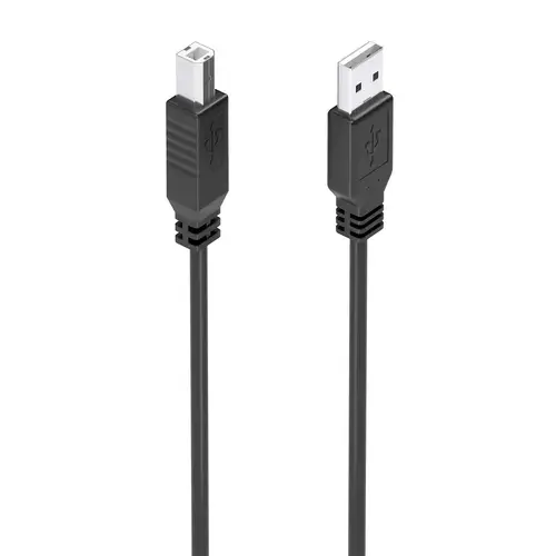 Cable USB 2.0 con Amplificador, Tipo A/M-B/M, Negro, 15m - Imagen 1
