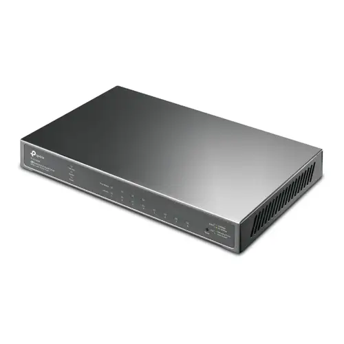 JetStream TL-SG2008P switch Gestionado L2/L2+ Gigabit Ethernet (10/100/1000) Energía sobre Ethernet (PoE) Negro - Imagen 2