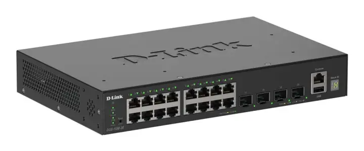 DGS-1530-20/E switch Gestionado L2 Gigabit Ethernet (10/100/1000) Negro