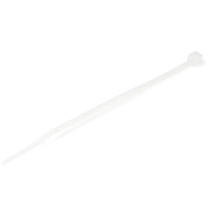 Bridas Ataduras de 10cm para Cables - Ancho 2mm, Diámetro del Haz 22mm, 8kg de Resistencia, Ataduras de Cremallera de Nylon Autobloqueantes, UL 94V-2, Paquete de 100 - Blanco