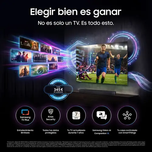 TV 55" Neo QLED QN70H 4K Vision AI Smart TV (2026) - Imagen 6