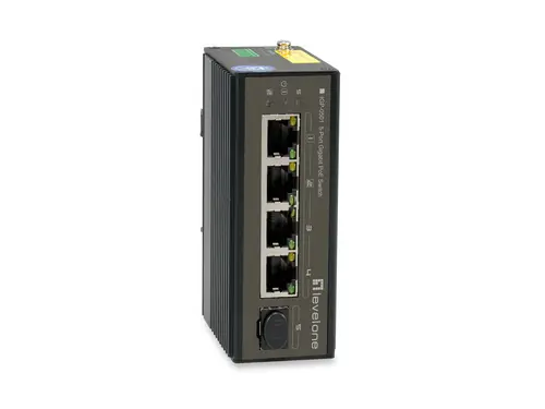 IGP-0501 switch Gigabit Ethernet (10/100/1000) Energía sobre Ethernet (PoE) Negro - Imagen 2
