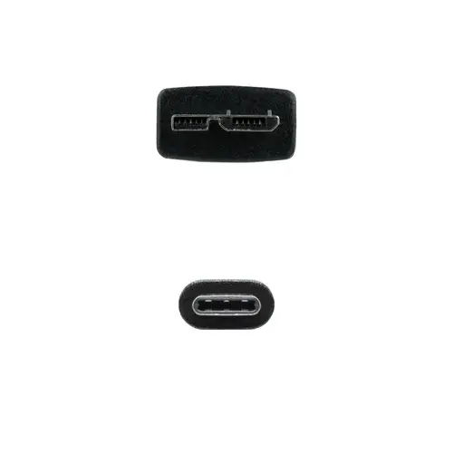 10.01.1201-BK cable USB USB 3.2 Gen 1 (3.1 Gen 1) 1 m USB C Micro-USB B Negro - Imagen 3