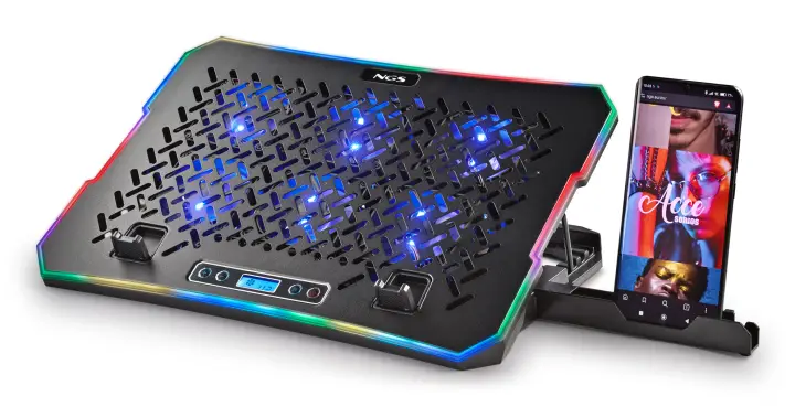 HERO STAND almohadilla fría 39,6 cm (15.6") 2400 RPM Negro