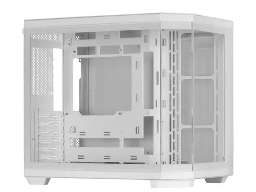 MC-3TCORE, Caja Gaming Custom ATX, Triple Ventana Cristal Templado Extraíble, Cámara Dual, Semitorre Compatible con Placas Base de Conector Inverso, Soporte Refrigeración Líquida, Blanco - Imagen 3