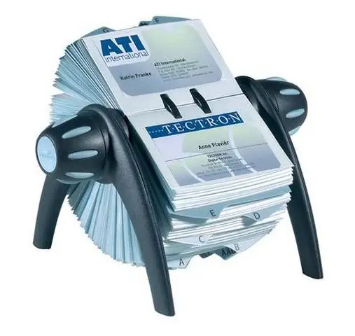 Visifix Flip acollador de tarjeta Negro
