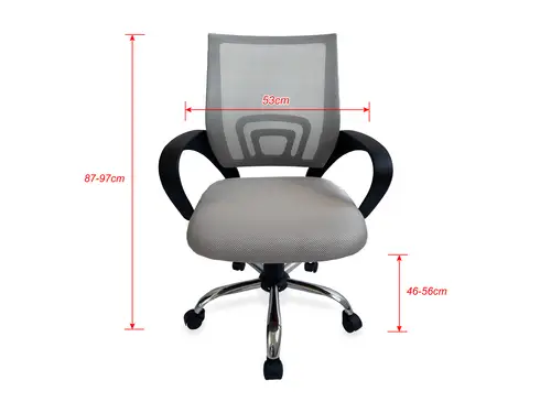 651015 silla de oficina y de ordenador Asiento acolchado Respaldo de malla - Imagen 5