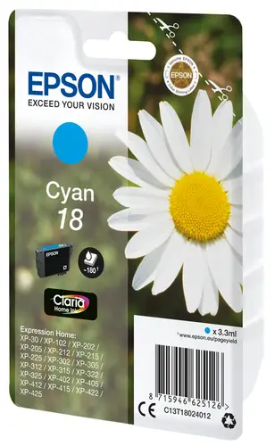 Daisy Cartucho 18 cian (etiqueta RF) - Imagen 2