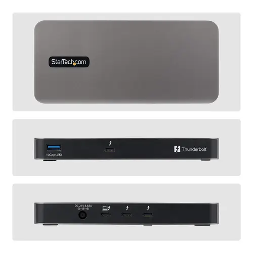 Hub Thunderbolt&trade  5 de 4 Puertos con KVM Thunderbolt Share - 80/120Gbps - Multipantallas 8K - PD 140W - USB-A 10Gbps - TB4 y USB4 - Para MacBook M4 Pro M4 Max M5 - Imagen 3