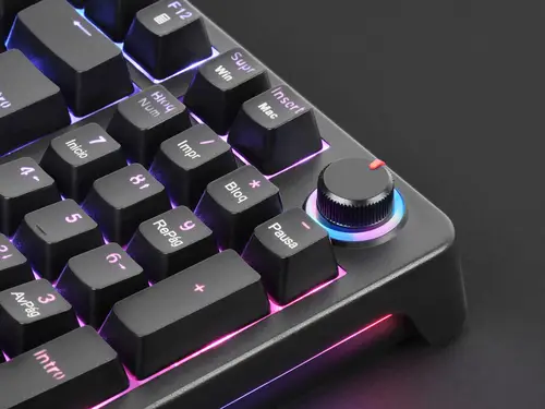 MKPROYES teclado Juego USB QWERTY Español Negro - Imagen 4