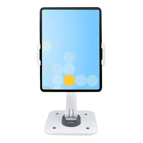 Soporte Ajustable de Sobremesa para Tablet - de Montaje en Pared - 1kg de Capacidad - Base Ergonómica Ajustable para Tablet - con Giro, Rotación e Inclinación - Imagen 3