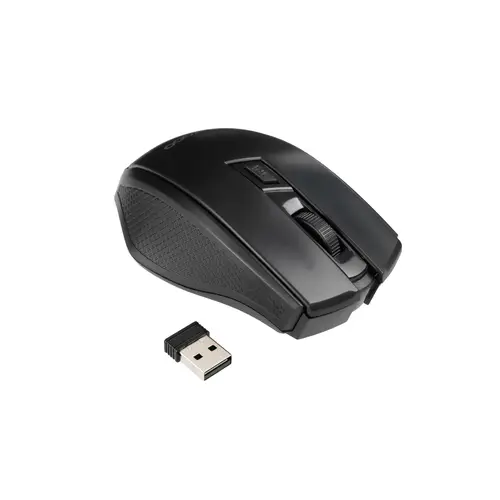 Ratón inalámbrico, 1600 DPI, 4 botones, Negro - Imagen 2