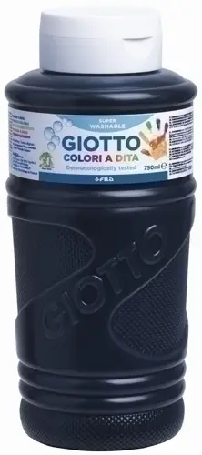 PINTURA DEDOS GIOTTO 750 ml NEGRO