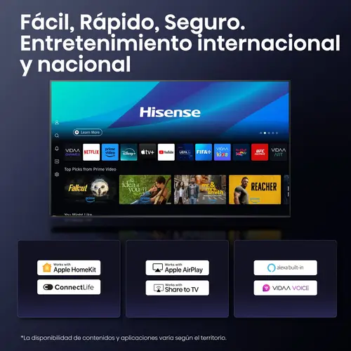 43A6Q Televisor 109,2 cm (43") 4K Ultra HD Smart TV Wifi Negro 300 cd / m² - Imagen 10