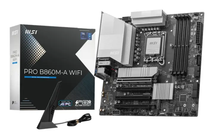 PRO B860M-A WIFI placa base Intel B860 LGA 1851 (Socket V1) micro ATX