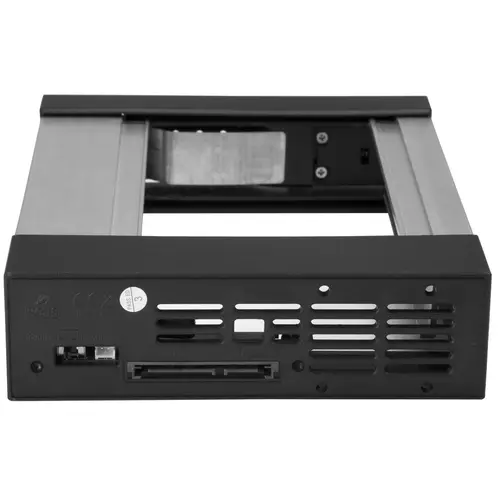 Bahía de Intercambio en Caliente sin Bandeja - de 5,25 Pulgadas a 3,5" - Bahía Removible de Disco Duro para Unidades de 3,5" SATA/SAS - de Aluminio - Imagen 3