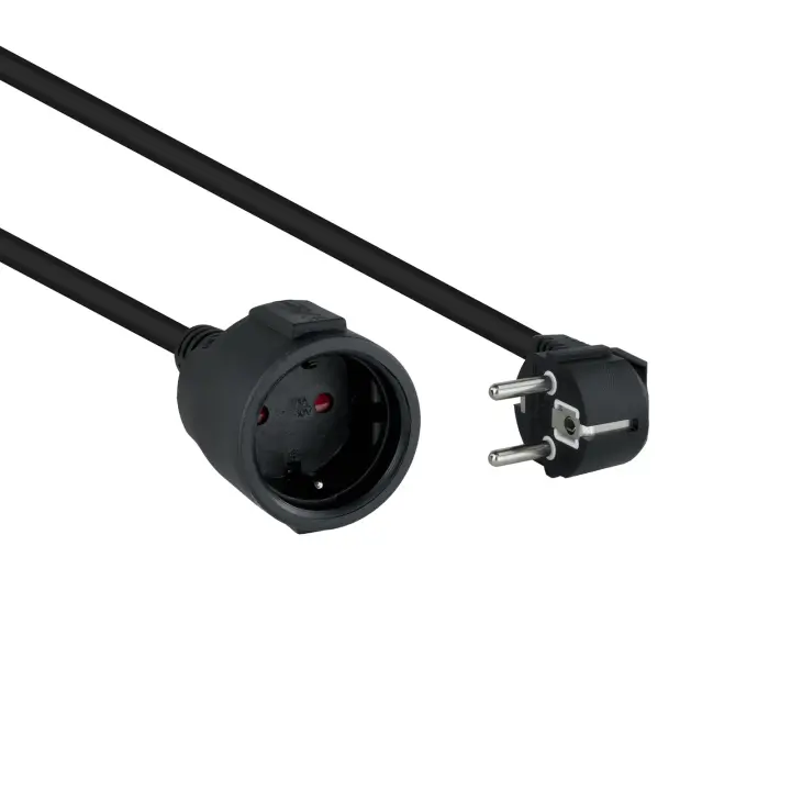 Cable de Alimentación Alargador, Negro, 3 m