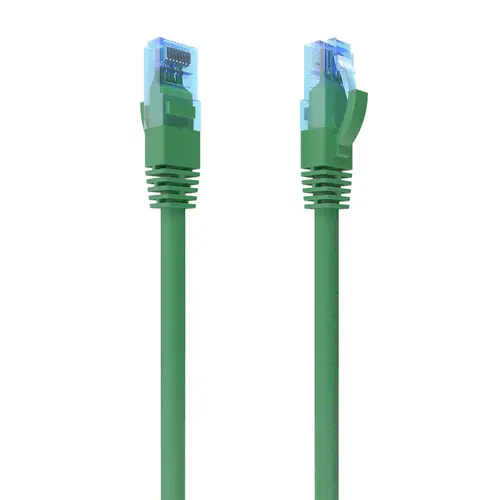Cable De Red Latiguillo RJ45 Cat.6 UTP AWG26 CCA, Verde, 30 cm - Imagen 1