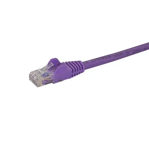Cable de 2m Púrpura de Red Gigabit Cat6 Ethernet RJ45 sin Enganche - Snagless - Imagen 2