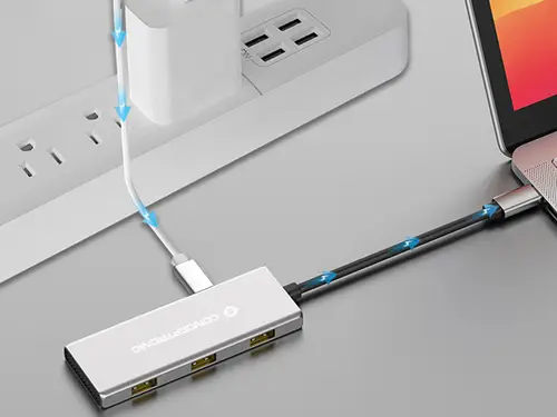 HUBBIES17G hub de interfaz USB 3.2 Gen 2 (3.1 Gen 2) Type-C 10000 Mbit/s Gris - Imagen 10