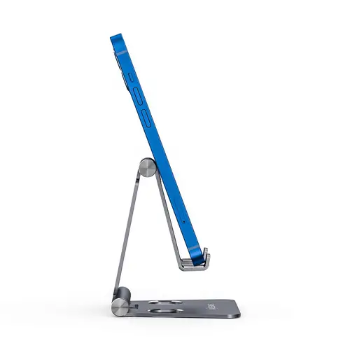 Soporte De Sobremesa Tamaño M Ajustable (2 Pivotes) Para Movil / Tablet, Gris - Imagen 2