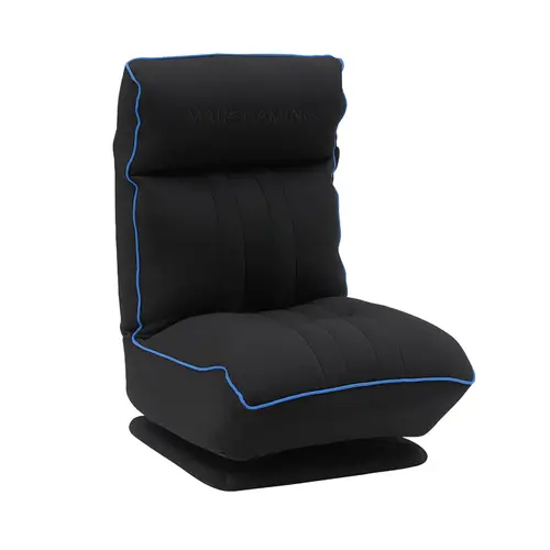 MGC-THRONE, Sofá Gaming Ergonómico, Base con Rotación 360°, Respaldo y Reposacabezas Ajustables, Espuma de Alta Densidad, Diseño Versátil Plegable, Sofá PC con Estructura Robusta, Azul - Imagen 1