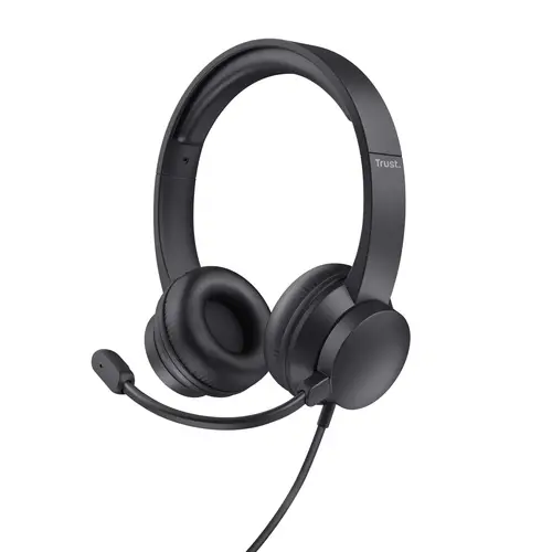 HS-201 Auriculares Alámbrico Diadema Oficina/Centro de llamadas USB tipo A Negro - Imagen 1