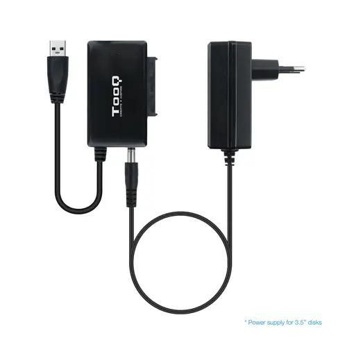 TQHDA-01A base de conexión para disco duro USB 3.2 Gen 1 (3.1 Gen 1) Type-A Negro - Imagen 2