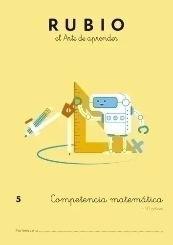CUADERNO RUBIO A4 COMP.MATEMATICAS 5 - Pack de 5 unidades