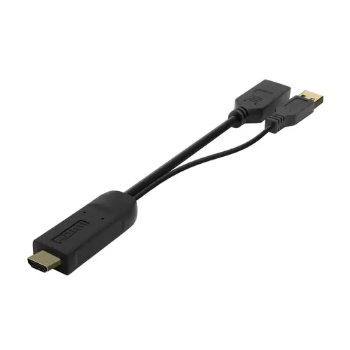 Conversor Activo HDMI 2.0 + USB Alim. a DISPLAYPORT V1.2, HDMI/M-USB/M-DP/H, Negro, 10CM - Imagen 3
