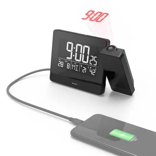 Plus Charge Reloj despertador digital Negro - Imagen 1