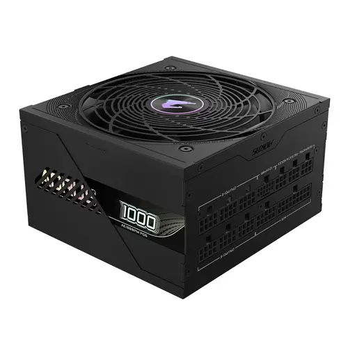 AORUS ELITE P1000W ICE Fuente de Alimentación - PCIe 5.0, 80 PLUS Platinum, Diseño completamente modular, Ventilador de 120 mm, Compatible con ATX 3.0, Enchufe UE - Imagen 4