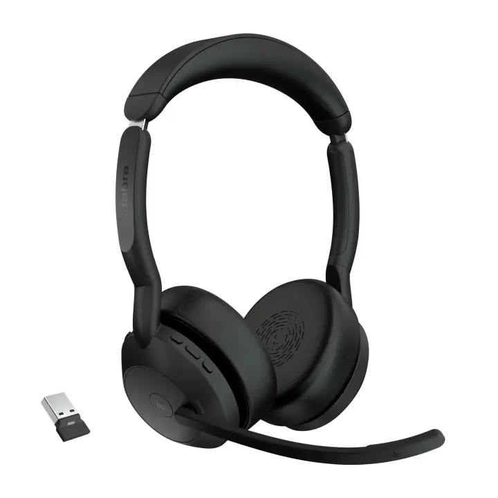 Evolve2 55 Auriculares Inalámbrico Diadema Oficina/Centro de llamadas Bluetooth Base de carga Negro