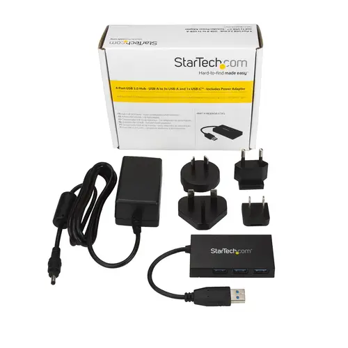 Ladrón Hub USB 3.0 de 4 Puertos - 5Gbps - Concentrador de 3 Puertos USB-A y 1 Puerto USB-C - Incluye Adaptador de Alimentación - Imagen 6