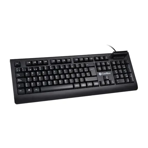 COO-TEC04DNI teclado Oficina USB QWERTY Español Negro - Imagen 2